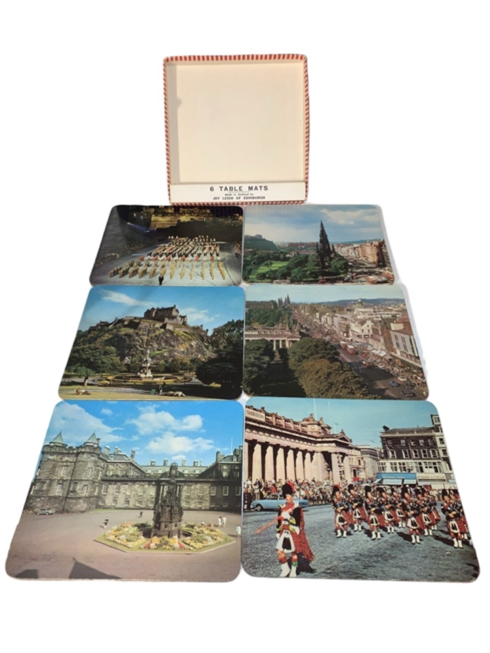 Vintage Joy Leigh of Edinburgh Table placemats Scottish